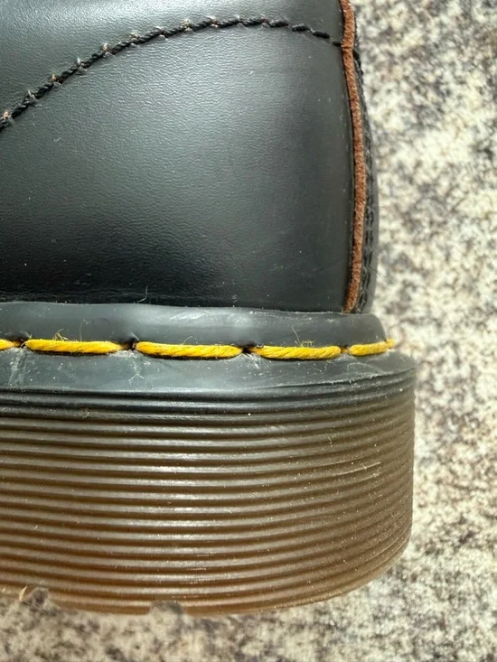 Dr Martens 1490 Made in England Black Leather Boots | UK 5 / US 7 | Vintage - Picture 9 of 11